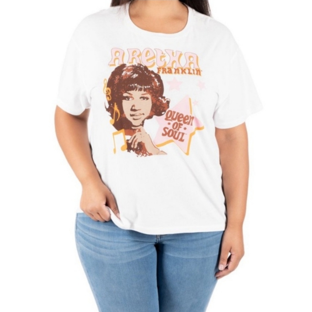 NWOT Aretha Franklin Licensed Band Tee Size Medium